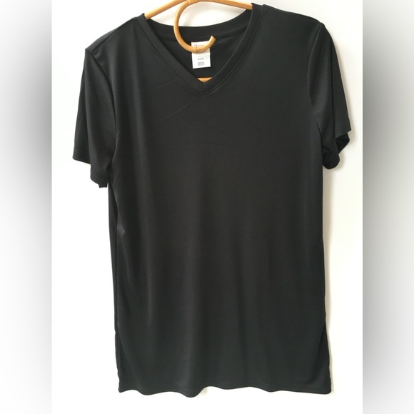 Hanes Women Cool Dry Performance S/S Athletic Sports Tee Black Medium - Picture 8 of 9